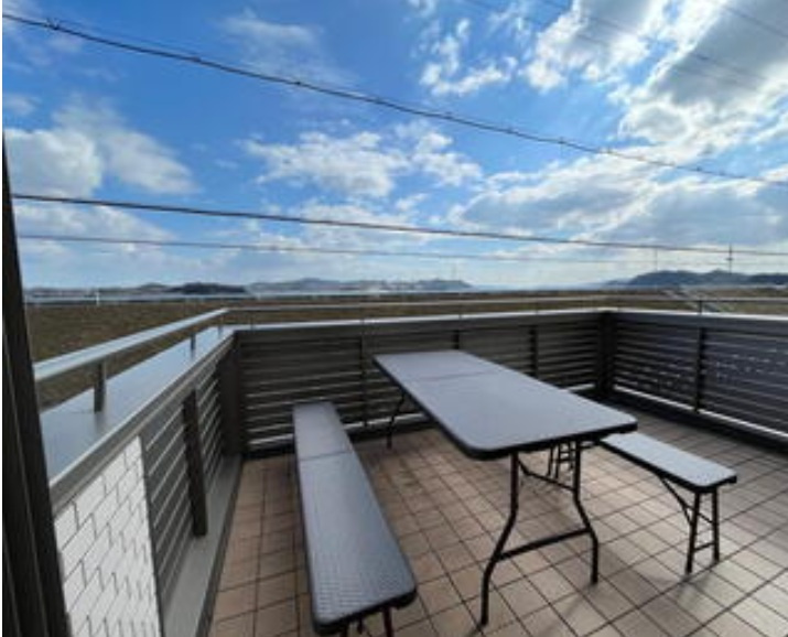 岡山市東区九蟠１６－９のバルコニー