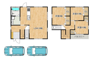 【間取り】 | 万町　中古戸建