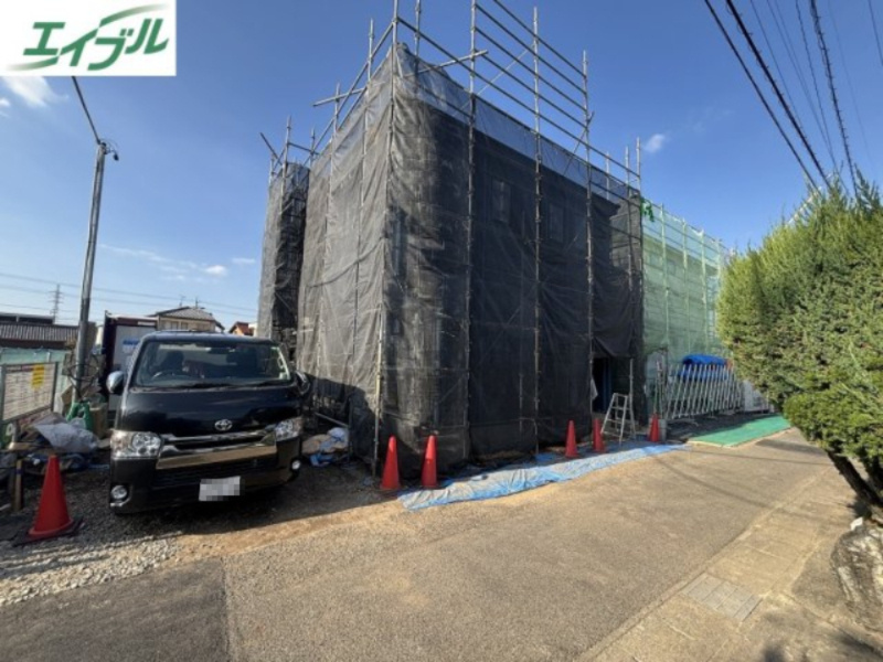 小牧市大字小牧原新田　新築戸建の外観|建築中