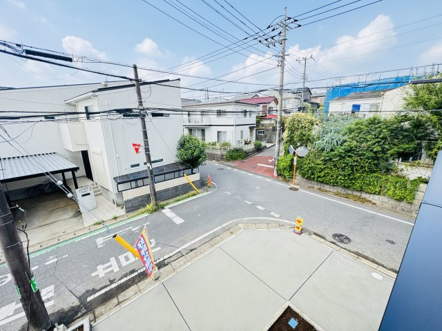 柏市南逆井６丁目新築戸建の展望|バルコニーより道路側眺望