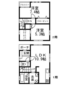 【間取り】 | フジパレス戸建賃貸家原寺町一丁