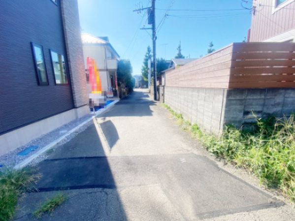 祝　成約済み　八王子市　並木町　新築戸建て　１期の前面道路含む現地写真|～仲介手数料無料☆八王子ひなた不動産～　八王子市並木町　新築戸建て