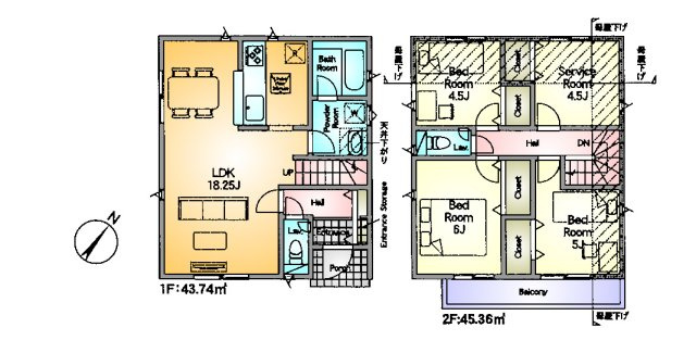 調布市深大寺東町１丁目 京王線 つつじヶ丘駅 新築戸建の間取り
