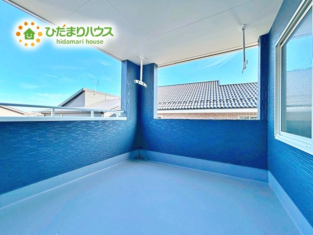 【バルコニー】 | 水戸見川12期　新築戸建　5号棟 | 広いインナーバルコニーは、ランドリースペースだけでなく、椅子を置いて風にあたりながら読書なんていかがでしょうか(^^♪