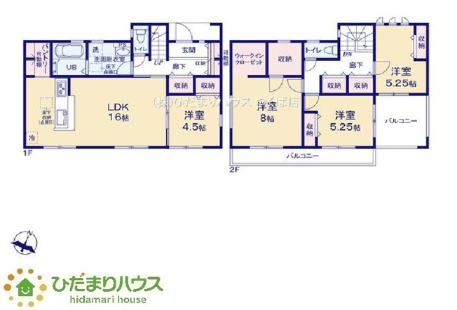 【間取り】 | 水戸見川12期　新築戸建　5号棟 | 3口コンロが嬉しいシステムキッチン