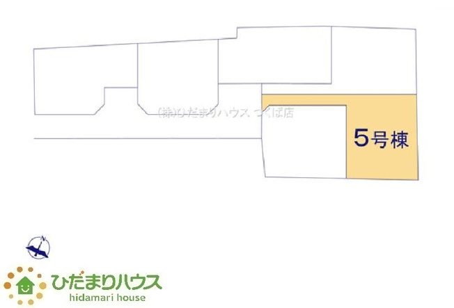 【区画図】 | 水戸見川12期　新築戸建　5号棟 | カースペースを3台完備しているため、スペースを多目的に活用できます