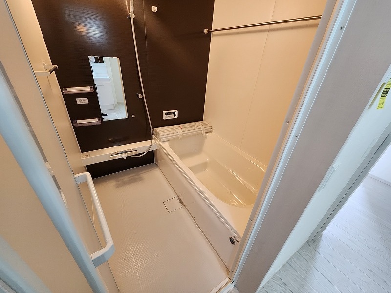 小牧市東１丁目　新築戸建　１号棟の浴室|お風呂で日々の疲れを落としましょう