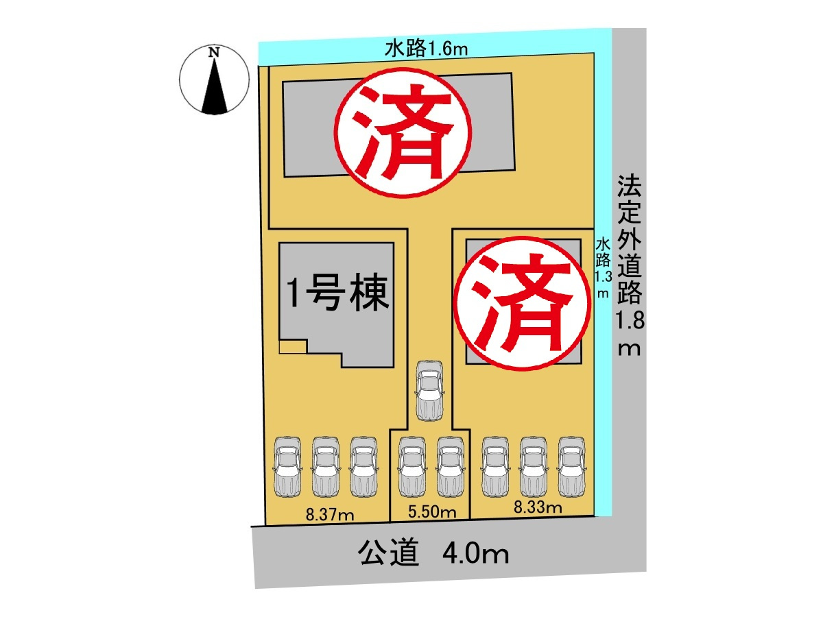 リーブルガーデン　大垣市三本木第3　全3区画分譲の区画図|■区画図
■YAMADA電機の　ヤマダ不動産　株式会社リライフ　
いつでもお問合わせ下さい。