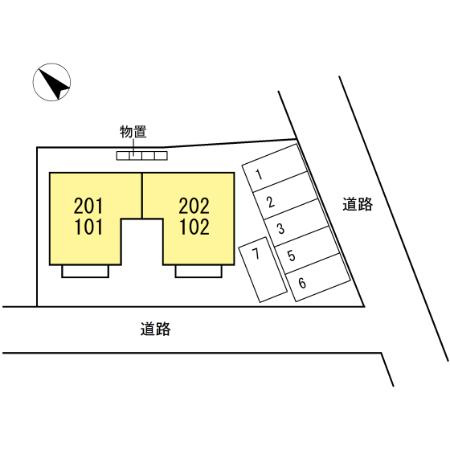 アップルガーデンの区画図