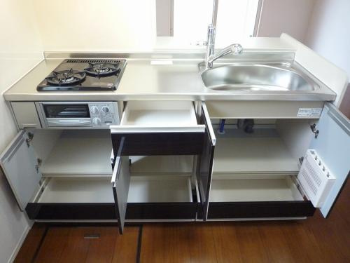 【キッチン】 | ドルフ東矢倉 | きれいなキッチンです