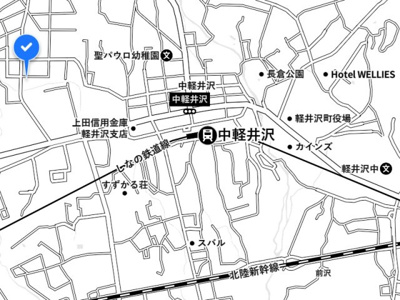 【地図】 | 軽井沢上ノ原新築別荘