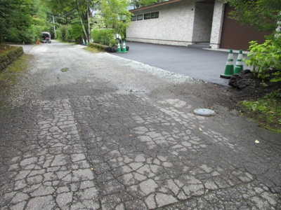 【前面道路含む現地写真】 | 軽井沢上ノ原新築別荘 | 北側