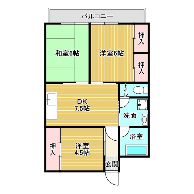 大坪ビルの間取り
