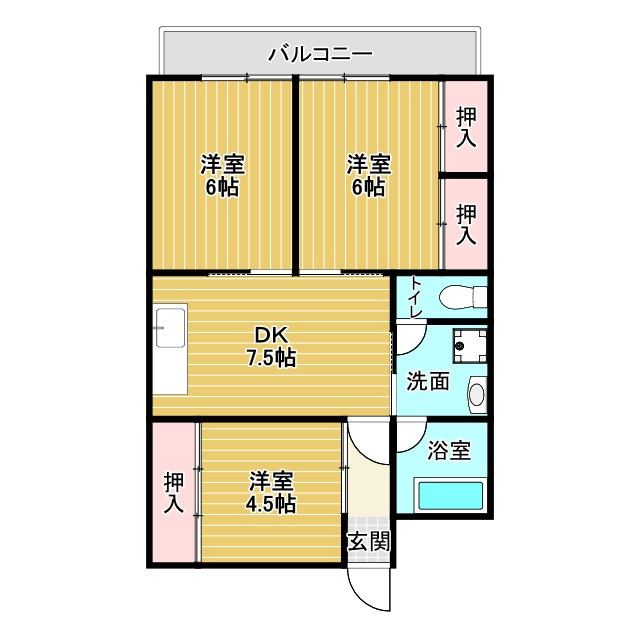 大坪ビルの間取り