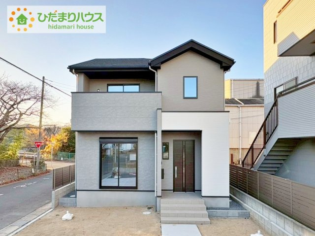 日立市桜川町2期　新築戸建の外観|外観がインパクトのあるオシャレなデザイナーズハウス♪