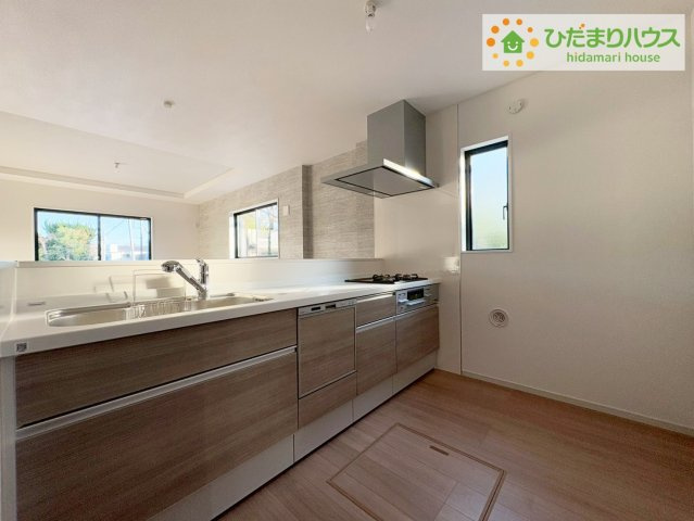 日立市桜川町2期　新築戸建のキッチン|LDKと一体の空間を演出してくれる、オープンキッチン!(^^)!