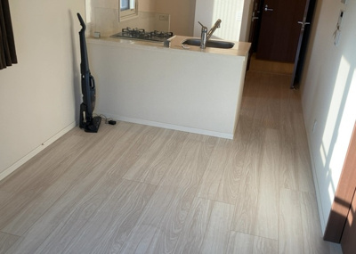 【居間・リビング】 | エクセレントシティ古淵駅前 | 直線タイプはLとDKを一直線に並べた形で対面キッチンのタイプです。一般的なのでよく見かけるかもしれません。直線タイプに似た直接アイランドタイプは、キッチンとダイニングの間に壁がない分広く感じられます。