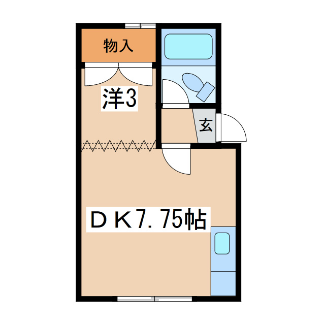 パークサイドＡの間取り
