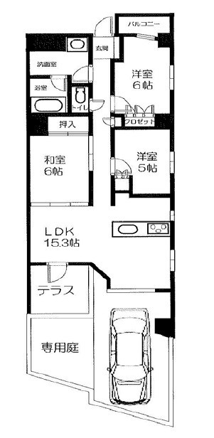 ステイツ苦楽園の間取り