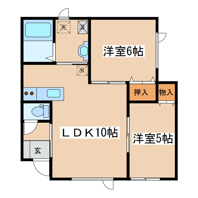 ボヌール幸の間取り
