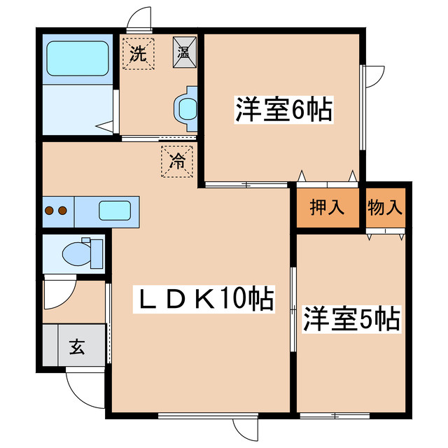 ボヌール幸の間取り