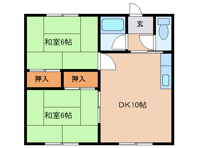 高田ハイツの間取り