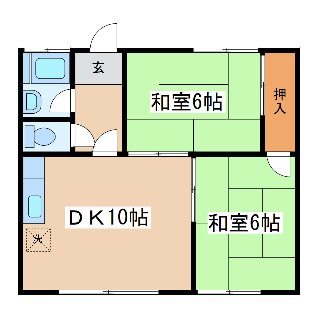 コダマハイツ1の間取り