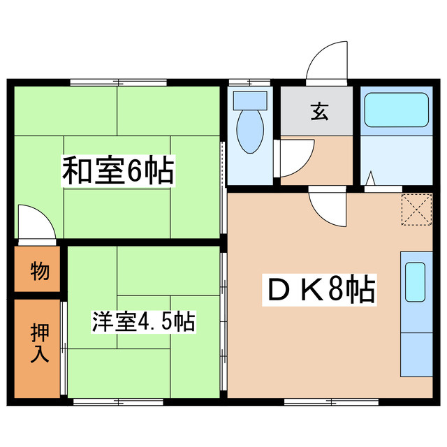 フラワーハイツ（緑ヶ岡）の間取り