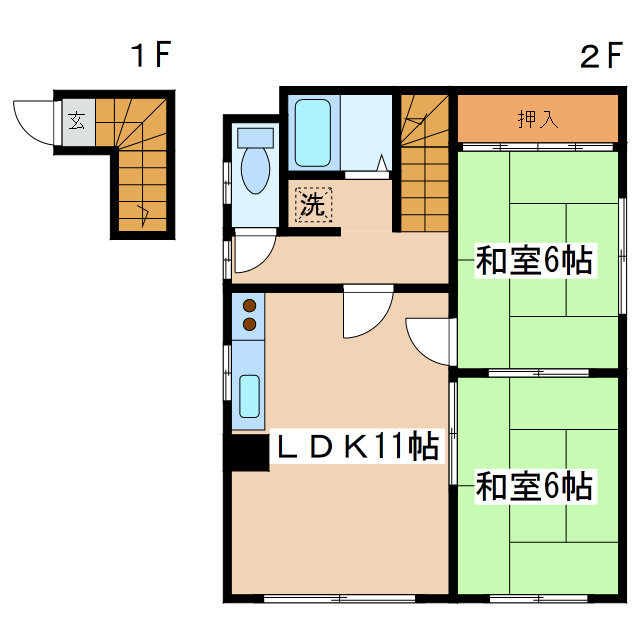 山田マンションの間取り