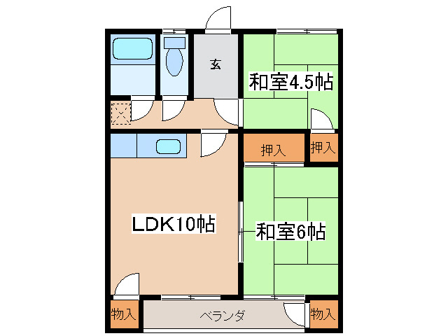 後藤マンションの間取り