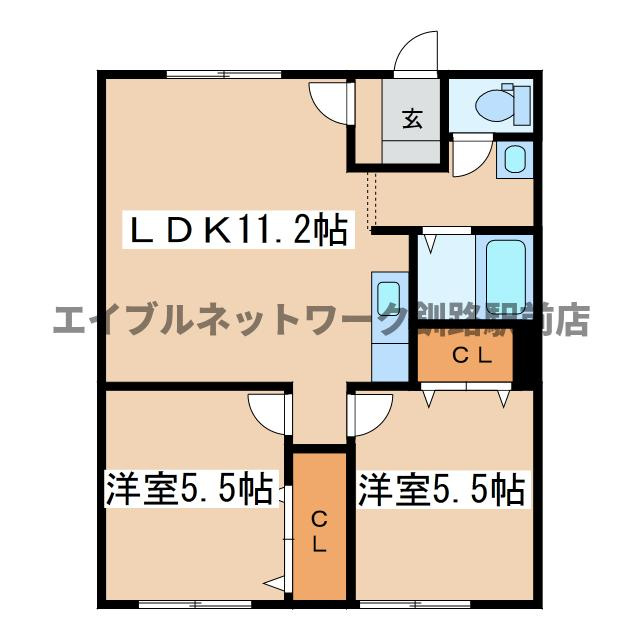 エーコー桜ヶ岡の間取り