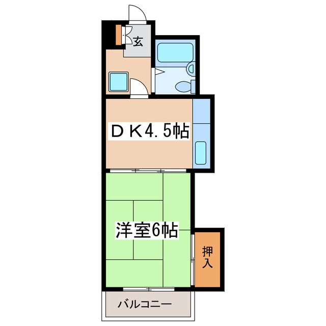 ハイツシャロムの間取り