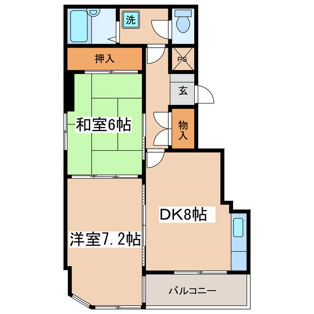 ハイツシャロムの間取り