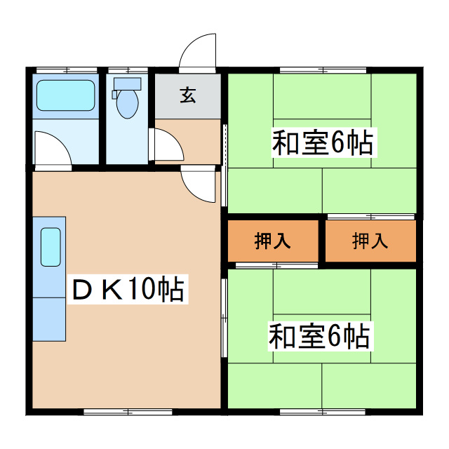 ハイツにしむらの間取り
