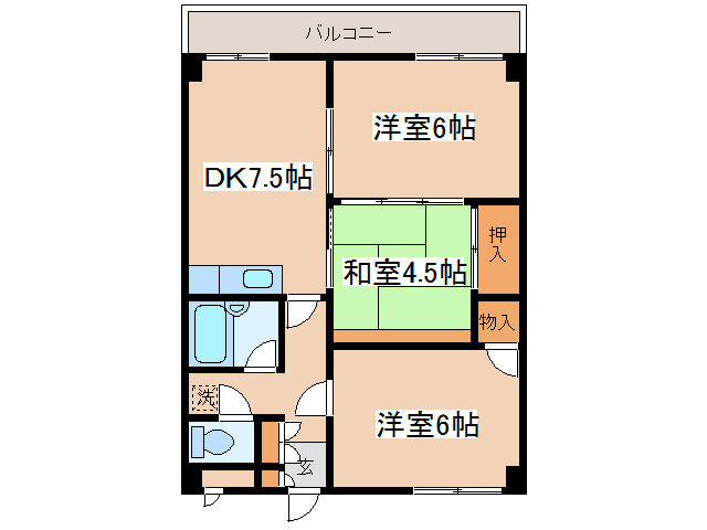 ハイツテクノスの間取り