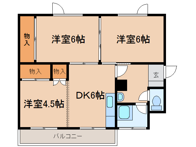 パークサイドＮの間取り