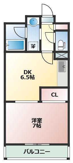 サンパレス市川の間取り
