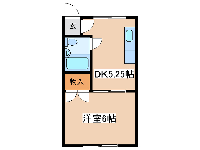 コーポつぼいの間取り