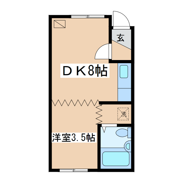 パークサイドＦの間取り