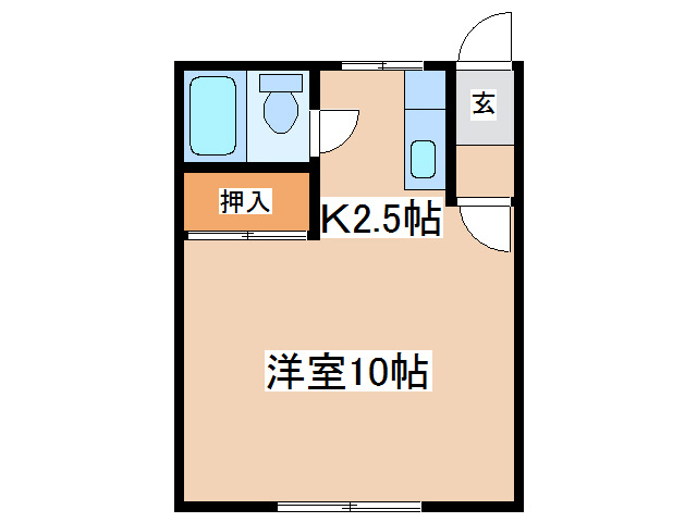 コーポひがしＡの間取り