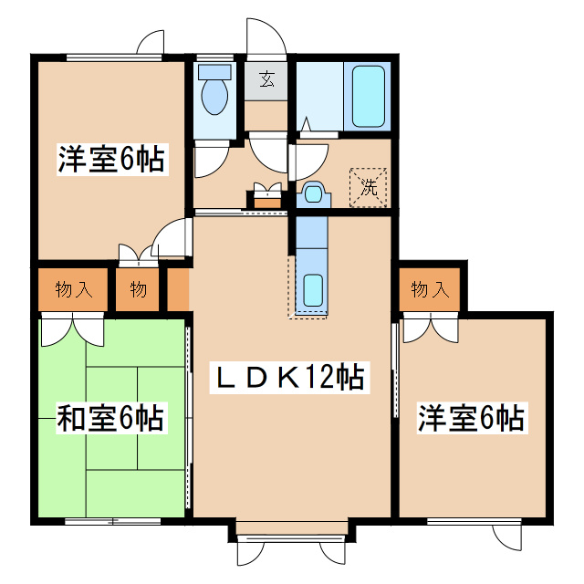 ハイツKARENの間取り