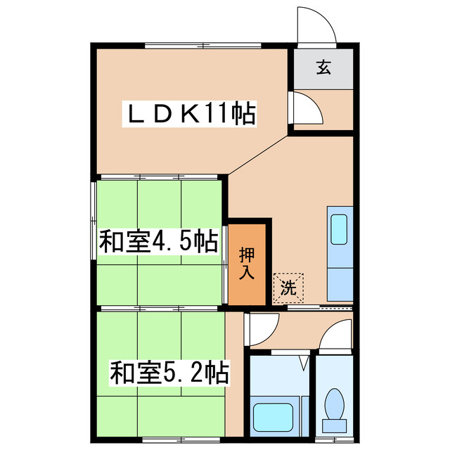 グリーンハイツ（城山）の間取り
