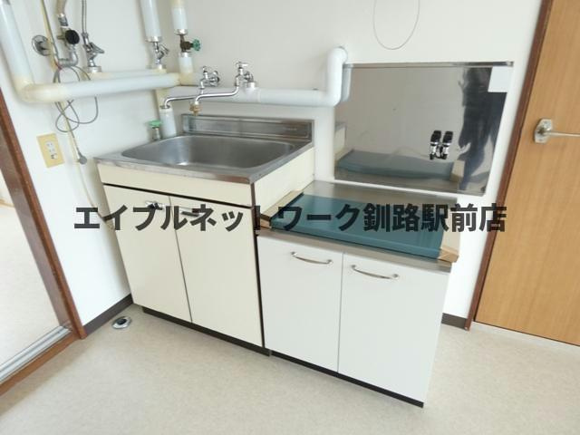 ルコニュー釧路荘のキッチン