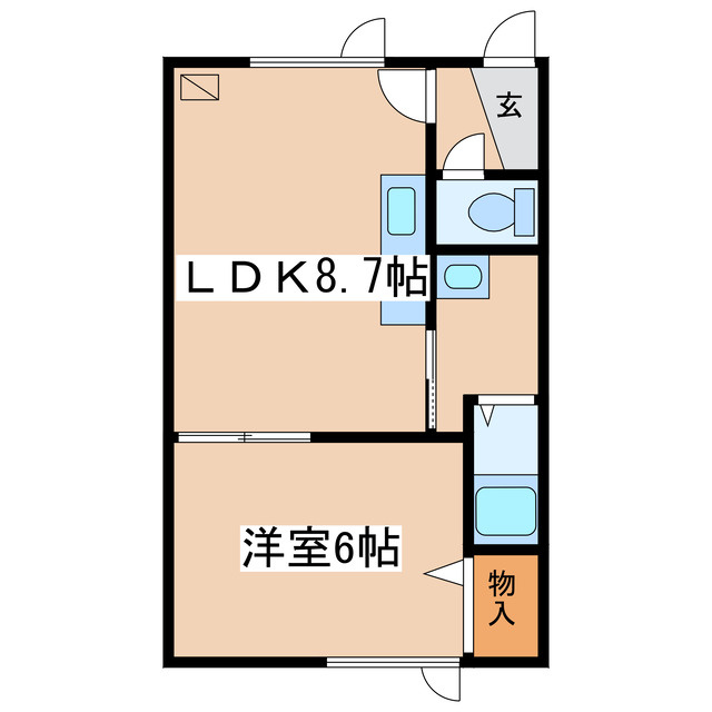 コーポパークサイドの間取り
