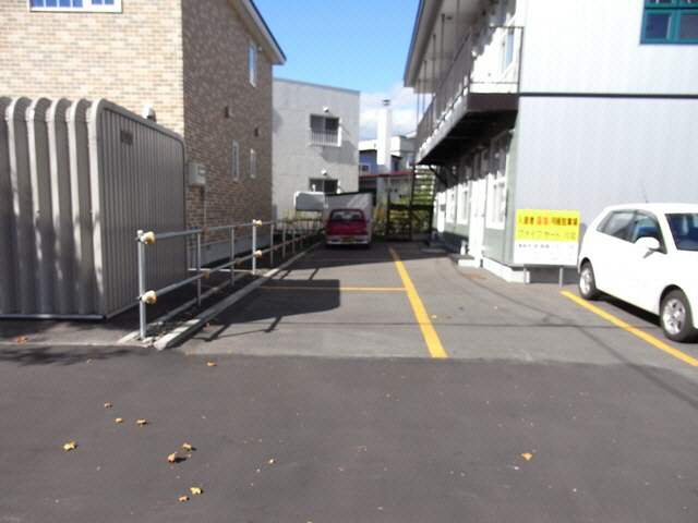 ファイブヤード川北の駐車場