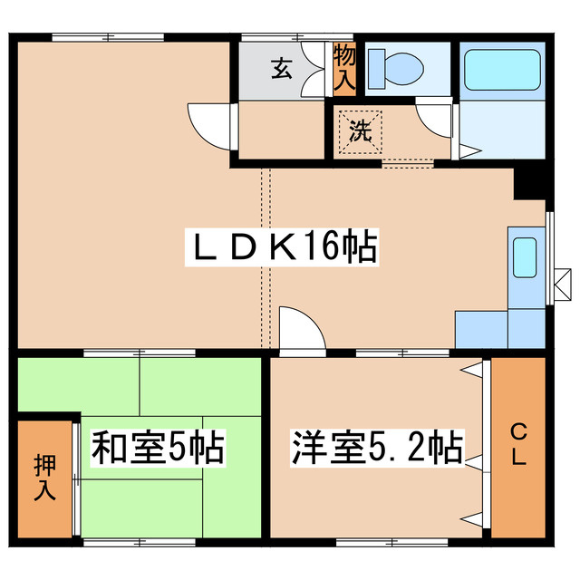 ファイブヤード川北の間取り