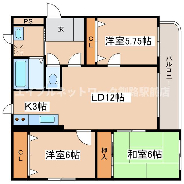 ＭＡＩＳＯＮグランメールの間取り