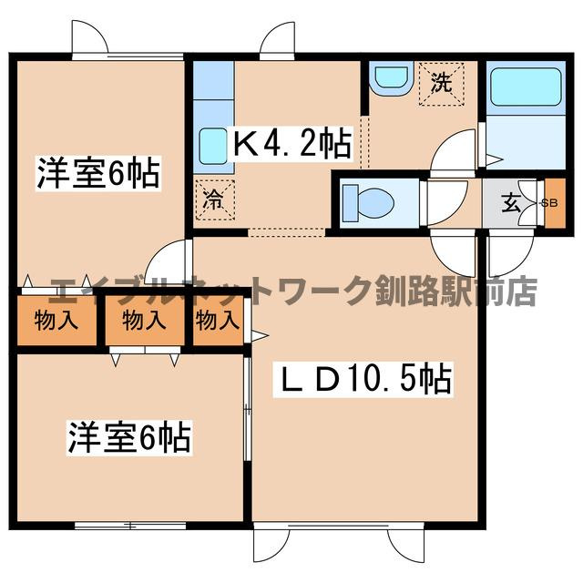 アミスタッド川端の間取り