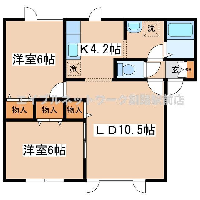 アミスタッド川端の間取り