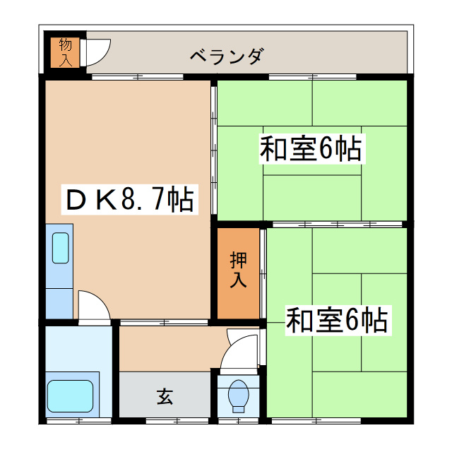 マルカマンションの間取り